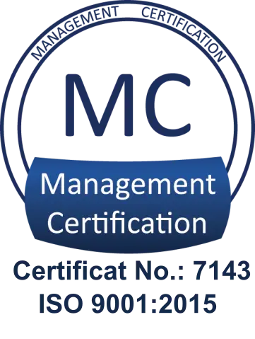 ISO 9001:2015 — Cert. No. 7143